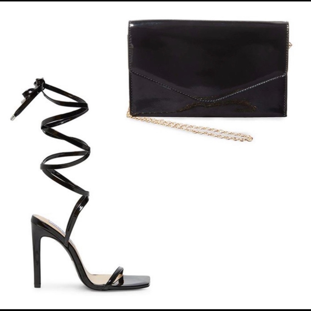 Steve Madden Glossy Black Heels